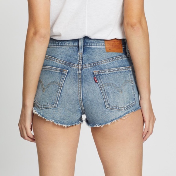 Levi’s Micro Jean Shorts High Waisted Medium Wash
501’s - Picture 6 of 7